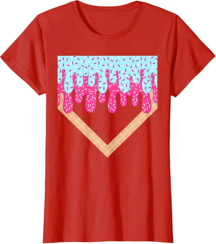 Vista 85 de Baseball Drip Boys Home Plate Ice Cream Sport Players & Fans Camiseta