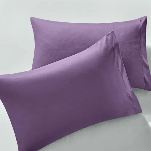 Vista 20 de MILVOWOC - Fundas de almohada de microfibra cepillada, naranja quemado, 20 x 26 pulgadas Juego de 2 piezas, cierre de sobre antideslizante