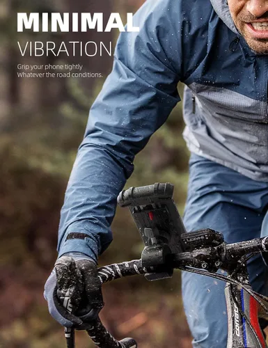 Vista 6 de Lamicall Soporte para botella de agua para bicicleta, soporte para teléfono de motocicleta