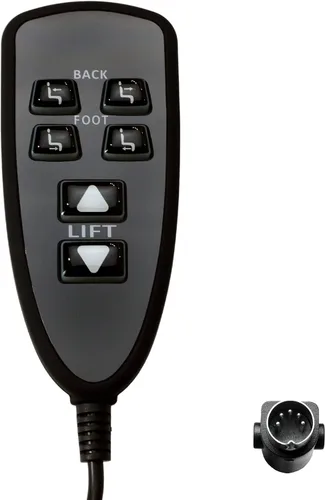 Vista 7 de Power Reclinable Raffel Systems Modelo HC R2B 04 Reemplazo 6 Botones 5 Pin Control Remoto Mano para Silla Elevadora