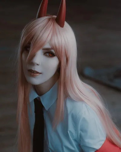 Vista 5 de Red Horny Props Cosplay cuerno 2 piezas para mujeres y niñas