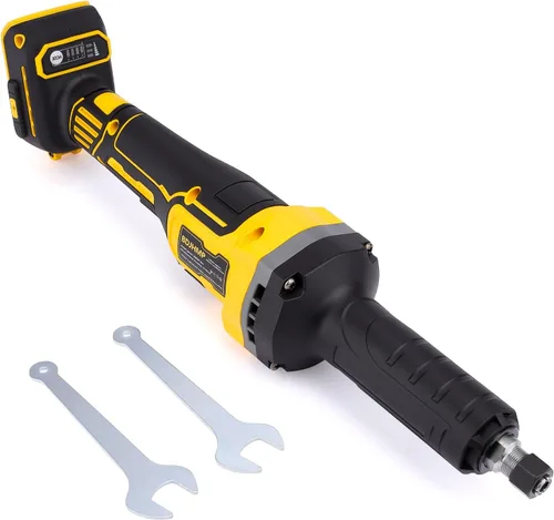 Vista 10 de Amoladoras inalámbricas para batería Milwaukee M18 de 18 V, motor sin escobillas de hasta 25000 RPM, pinza de 1/4 pulgadas para pulido, corte