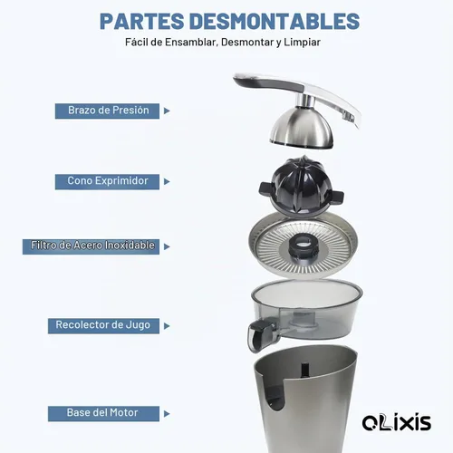 Vista 3 de [Usado] OLIXIS Exprimidor eléctrico de cítricos, máquina automática de exprimidor de naranja y exprimidor de limón con operación de un solo toque
