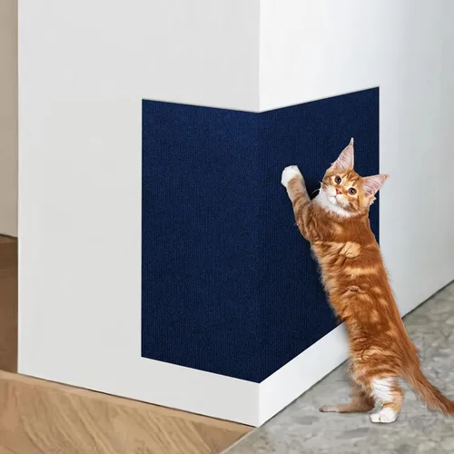 Vista 16 de ENONCI Protector de esquina de pared de sofá de 23.6 x 15.8 pulgadas para gatos de interior, protector de muebles antiarañazos contra arañazos