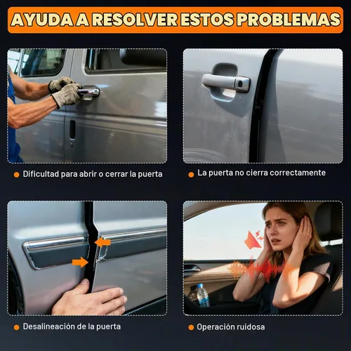 Vista 6 de Yinlowa - Pestillo de puerta inferior para Ford E150 E250 E350 E450, 6C2Z-15264A01-AA Puerta de carga con bisagras al 40% del lado del pasajero