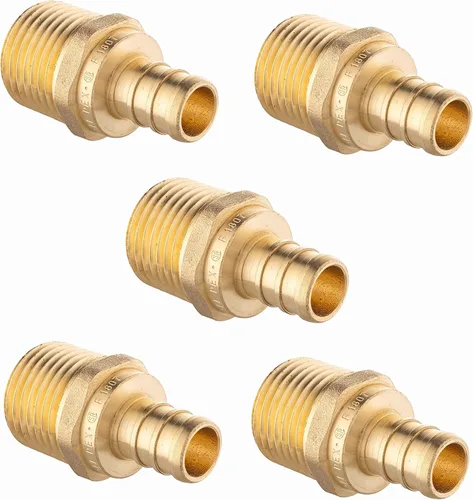 Vista 14 de EFIELD PEX - Juego de 2 adaptadores roscados macho de 1/2 pulgadas x 1/2 pulgadas, ASTM F1807, certificado UPC, NSF/ANSI 61 LF Brass,ASTM
