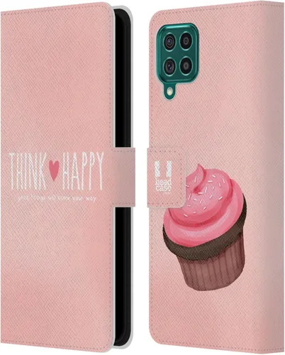 Vista 304 de Head Case Designs Assortment Cupcakes Happiness Leather Wallet Case Compatible with Samsung Galaxy A07 4G Surtido