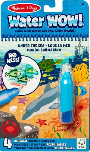 Vista 14 de Melissa & Doug On The Go Water Wow! Almohadilla de actividades para colorear reutilizable que se revela con agua - Selva