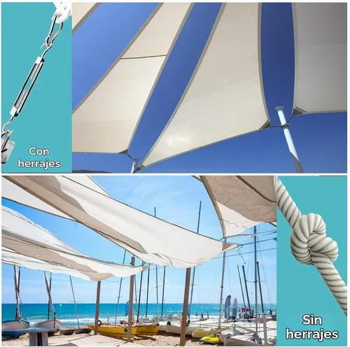 Vista 5 de Kit de accesorios para toldo, 5 pulgadas, súper resistente, acero inoxidable 304 de grado marino, kit de accesorios para instalación de velas