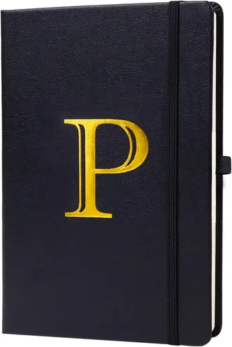 Vista 21 de Cuaderno de negocios para hombres y mujeres, cuaderno A5 con A-Z, cuaderno de papel de escritura de doble cara con divisores, diario de viaje