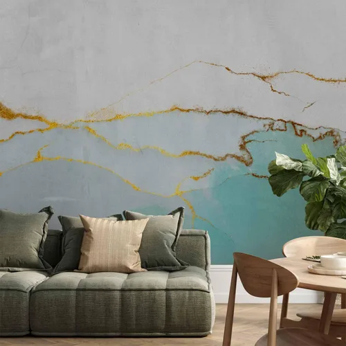 Vista 2 de artgeist Mural de pared abstracto de 135 x 101 pulgadas, papel tapiz autoadhesivo removible de gran tamaño para decoración de pared, diseño de #12