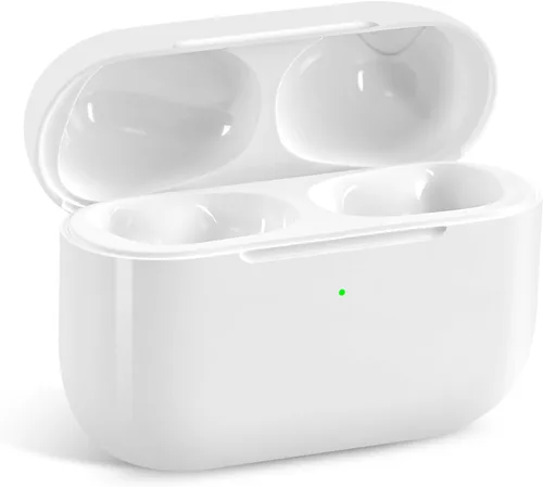 Vista 9 de Funda de carga inalámbrica compatible con AirPod Pro de 1ª y 2ª generación con carga USB-C, repuesto de funda de cargador Air Pod Pro 2 1 con botón