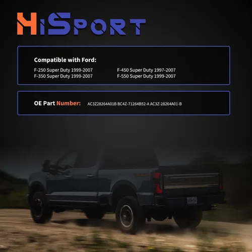 Vista 3 de HiSport AC3Z28264A01B - Cerradura de puerta trasera izquierda para lado del conductor, compatible con Ford F-250 Super Duty 1999-2007 F-350 Super