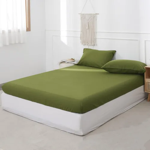 Vista 7 de Simple&Opulence Sábana bajera ajustable de lino (1 pieza), funda de colchón de 14 pulgadas de profundidad, mezcla de algodón natural, suave y Azul