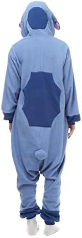 Vista 5 de URRCFIO Unisex Halloween Costume Sti-tch Onesie Adult Stich costume Onesie Animal Pajamas