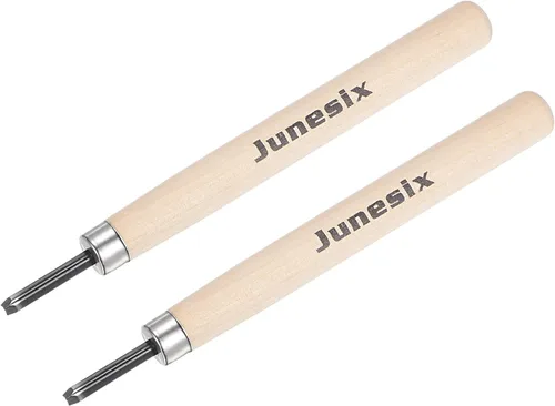 Vista 7 de uxcell Cuchillo de tallado de madera, cinceles, acero al carbono 50# de 0.059 in, pequeño triángulo para esculpir escultura artesanal, carpintero