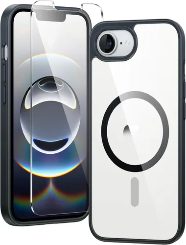 Vista 99 de FNTCASE para iPhone Air Case Clear: Fundas magnéticas para teléfono con protector de pantalla a prueba de caídas, compatibles con Magsafe, delgadas