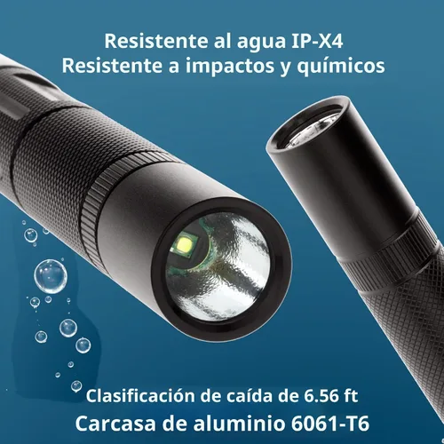 Vista 6 de Nightstick MT-120 Momentáneo o Constante MT-120 Mini-TAC de Metal LED Linterna de 2 pilas AA, 14.2 cm, Negro