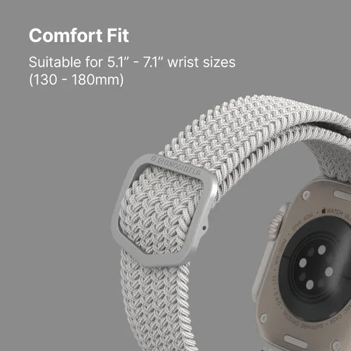 Vista 2 de RhinoShield Correa trenzada para Apple Watch Series 9/8/7/SE/3 [1.49/1.57/1.61 pulgadas] [correa de Apple Watch]