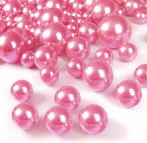 Vista 13 de 160 perlas para relleno de jarrón, perlas de maquillaje sin agujero, para soporte de brochas para decoración del hogar, boda, 10/14/20 (champán)