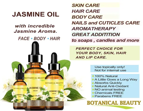 Vista 3 de ACEITE DE JASMINA 100% Natural 1 Fl.oz.- 1.0 fl oz. Para el cuidado de la piel, el cabello y las uñas.