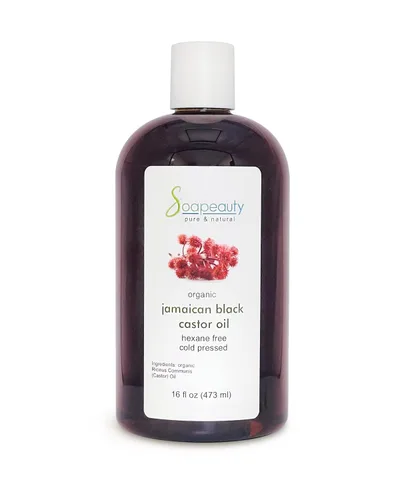 Vista 10 de Soapeauty Aceite de ricino negro jamaicano prensado en frío sin refinar Aceite de ricino negro natural 100% puro que promueve una piel y cabello