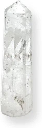 Vista 54 de WholesaleGemShop - Torre de obelisco de piedras preciosas de 3 pulgadas, faceta gigante, cristal de roca de Aura Rock Natural pulido Earth Wand