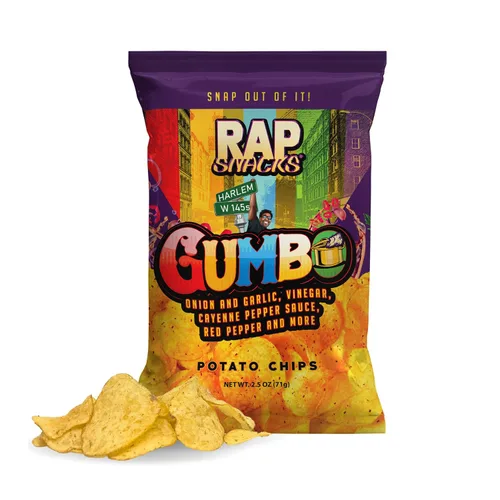 Vista 10 de Rap Snacks Lil Baby - Queso cheddar + papas fritas de crema agria, bolsas de 2.5 onzas, paquete de 6