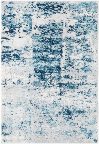 Vista 3 de Unique Loom Finsbury Collection - Alfombra de área Elizabeth (2 x 3 pies, rectangular, azul/marfil)