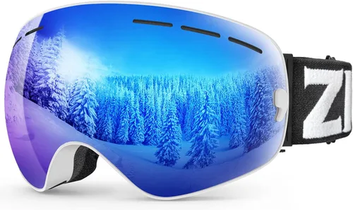 Vista 9 de ZIONOR X - Gafas de esquí - Gafas de snowboard con lente desmontable OTG para hombres, mujeres y adultos