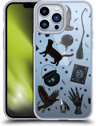 Vista 8 de Head Case Designs Alien Spooky Night - Funda de gel suave [protección de grado militar] compatible con Apple iPhone 13 Pro Max