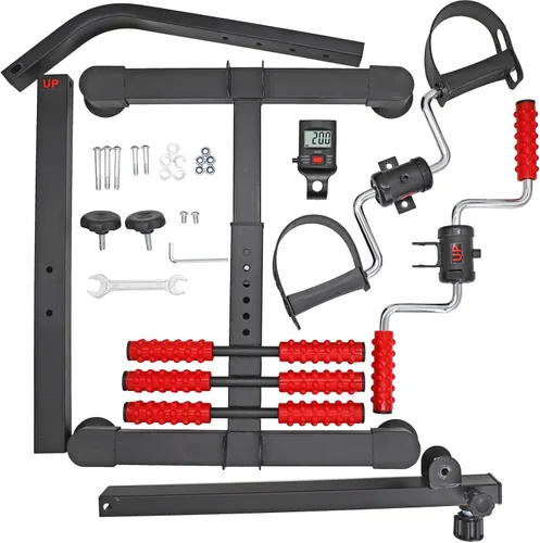 Vista 7 de Bicicleta Ejercitadora de Pedales para Manos, Brazos, Piernas y Rodillas, Pedaleador de Equipo de Fitness Ajustable para Personas Mayores, Ancianos