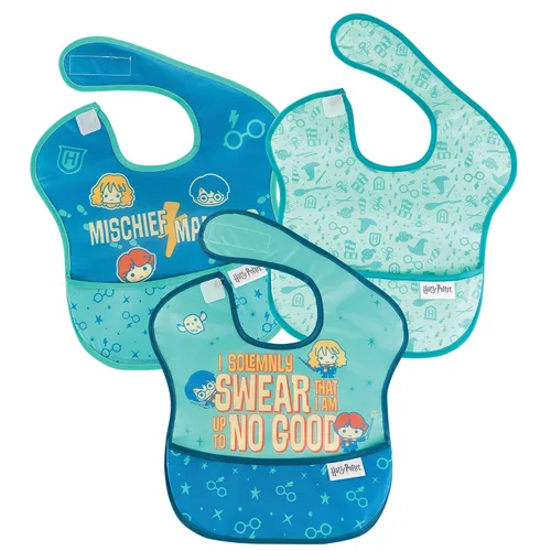 Vista 14 de Bumkins Baberos para niña o niño, SuperBib para bebés y niños pequeños de 6 a 24 meses, imprescindibles para comer, alimentar, suministros