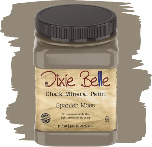 Vista 323 de Pintura para muebles con acabado de tiza Dixie Belle Paint Company - Amatista (4oz) - Pintura mineral de tiza chic púrpura profundo mate