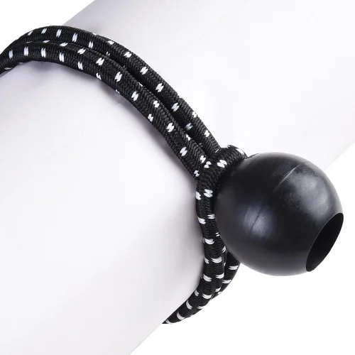 Vista 5 de Yescom 25 piezas de 6 pulgadas de bola elástica negra Bungee Loop Cord Tie Down Strap Wire Fix Canopy Tienda de campaña