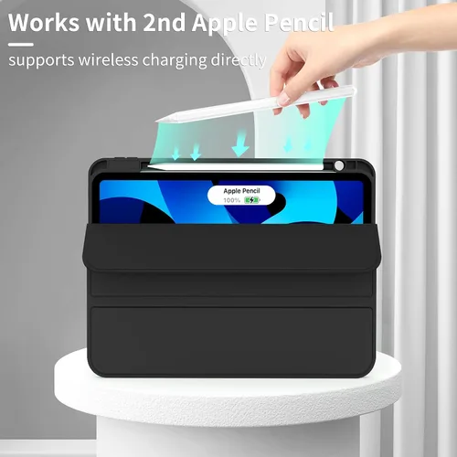 Vista 6 de Funda para iPad Air de 11 pulgadas M3/M2 (2025/2024), iPad Air 5/4 (2022/2020 5ª/4ª generación de 10.9 pulgadas) con soporte para lápiz, soporte