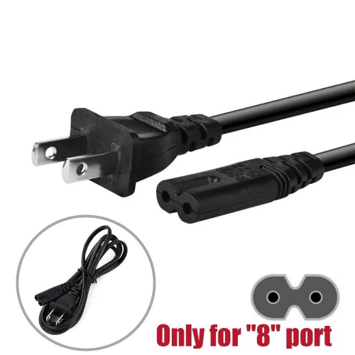 Vista 4 de DKKPIA Cable de alimentación de CA para SUNUV SUN5 SUN5 Plus SUN5PLUS Lámpara LED profesional UV para uñas