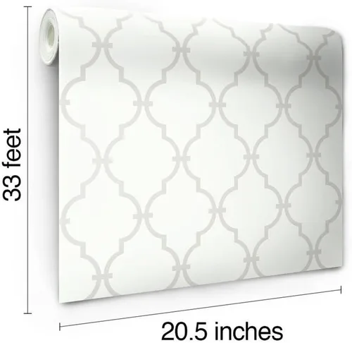 Vista 8 de Papel para empapelar York Wallcoverings con gráficos, diseño enrejado, YS9102 Piedra