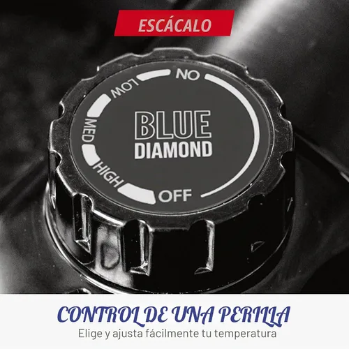 Vista 5 de Blue Diamond Plancha eléctrica extra grande de 20 x 10.5 pulgadas, superficie antiadherente de cerámica saludable, no tóxica sin PFAS, control