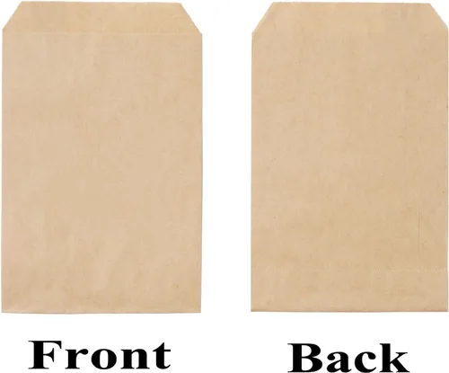 Vista 4 de Tendwarm 100 bolsas de papel kraft de tamaño pequeño de 3 x 5 pulgadas, tamaño pequeño, color marrón, bolsa de regalo plana para fiestas, bodas