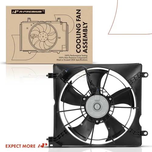Vista 8 de A-Premium Conjunto de ventilador de refrigeración del radiador del motor izquierdo compatible con modelos seleccionados Honda y Acura - Accord