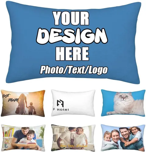 Vista 16 de Funda de almohada decorativa personalizada con foto de pareja, funda de cojín decorativo personalizada, fundas de almohada personalizadas