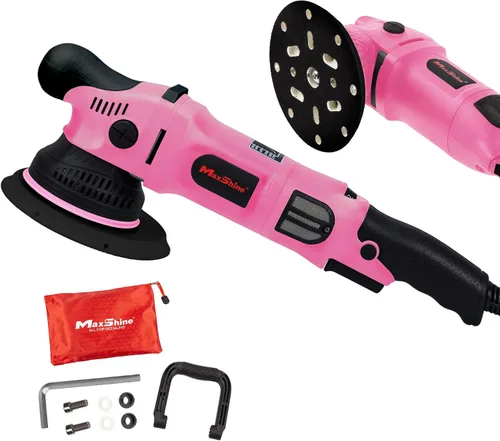 Vista 12 de Maxshine 21mm, 6" M21 Pro & 12mm, 3" M312 Pulidora de doble acción Combo - 6 velocidades, rosca de 5/16”-24 - Herramienta de detalle automotriz
