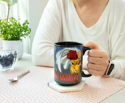 Vista 9 de JUST FUNKY One Punch Man - Taza de café de cerámica (16 onzas)