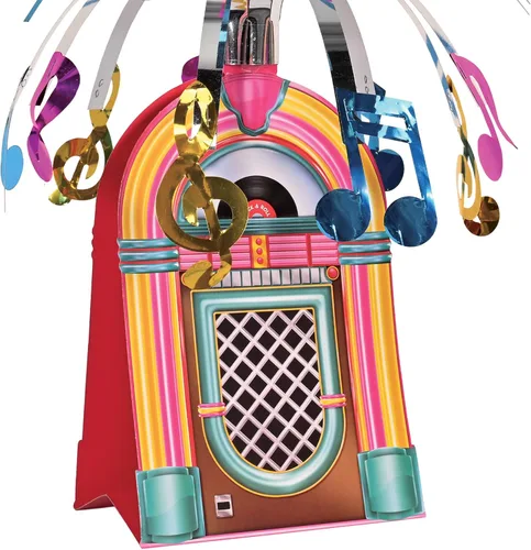 Vista 5 de Jukebox - Accesorio para centro de mesa de fiesta (1 unidad) (1/paquete)