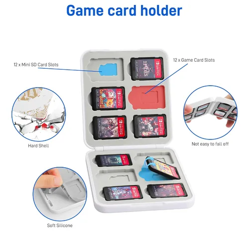 Vista 5 de GLDRAM for Zelda Travel Carrying Bag for Nintendo SwitchLiteOLED, Protable Crossbody Sling Bag with 12 Slots Game Card Case, Retractable Shoulder