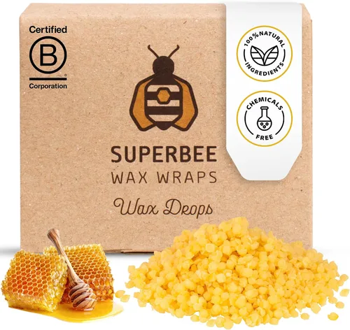Vista 9 de SuperBee - Bloque de cera de abeja para bricolaje con resina de árbol y aceite de coco, barra de 2.65 oz hace hasta 10 envolturas, ingredientes