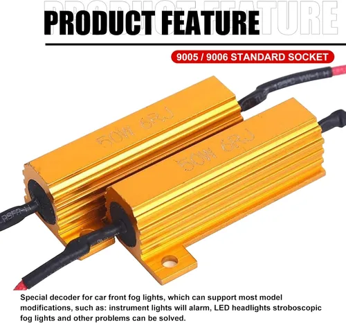 Vista 3 de 2 unidades 9005/9006 de bombillas LED para automóvil, carcasa de aleación de ultra alta frecuencia de alta potencia, resistencia de luz antiniebla