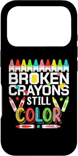 Vista 30 de Broken Crayons Still Color Mental Health Awareness Men Women Case for iPhone 17