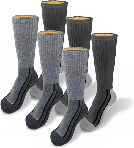 Vista 10 de CAT Paquete de 6 calcetines de media amortiguación para hombre negro(Black (6 Pack))